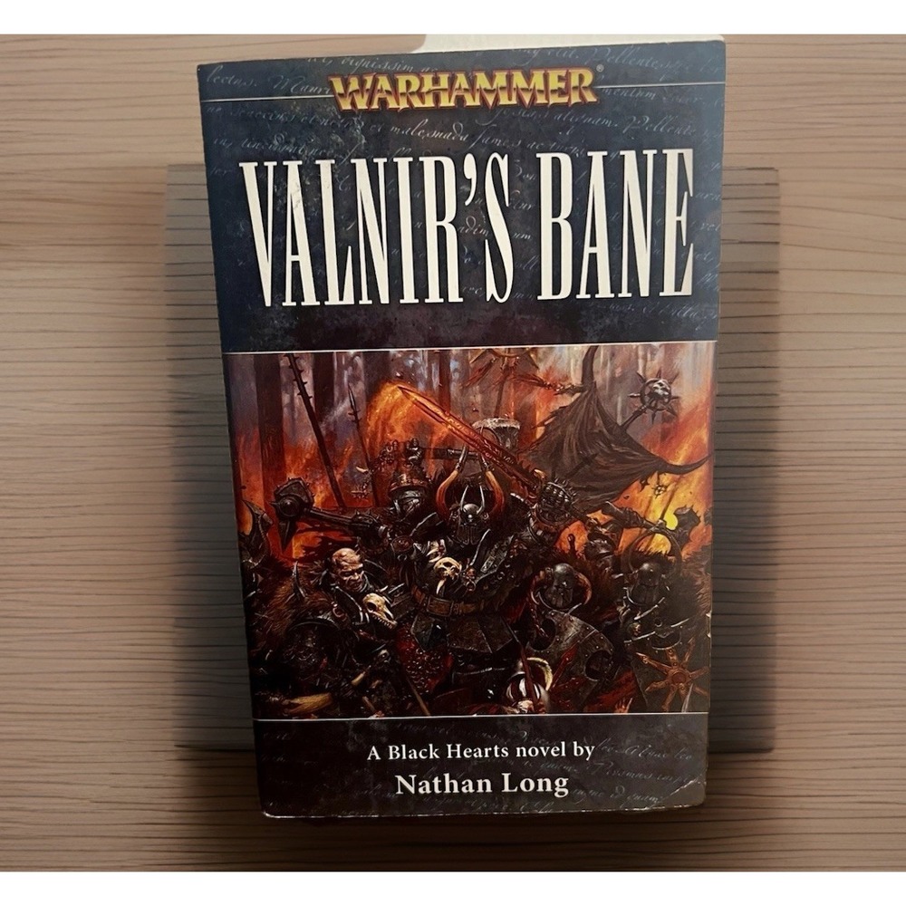 Warhammer Valnir's Bane 1st Print OOP Nathan Long Black Library Paperback